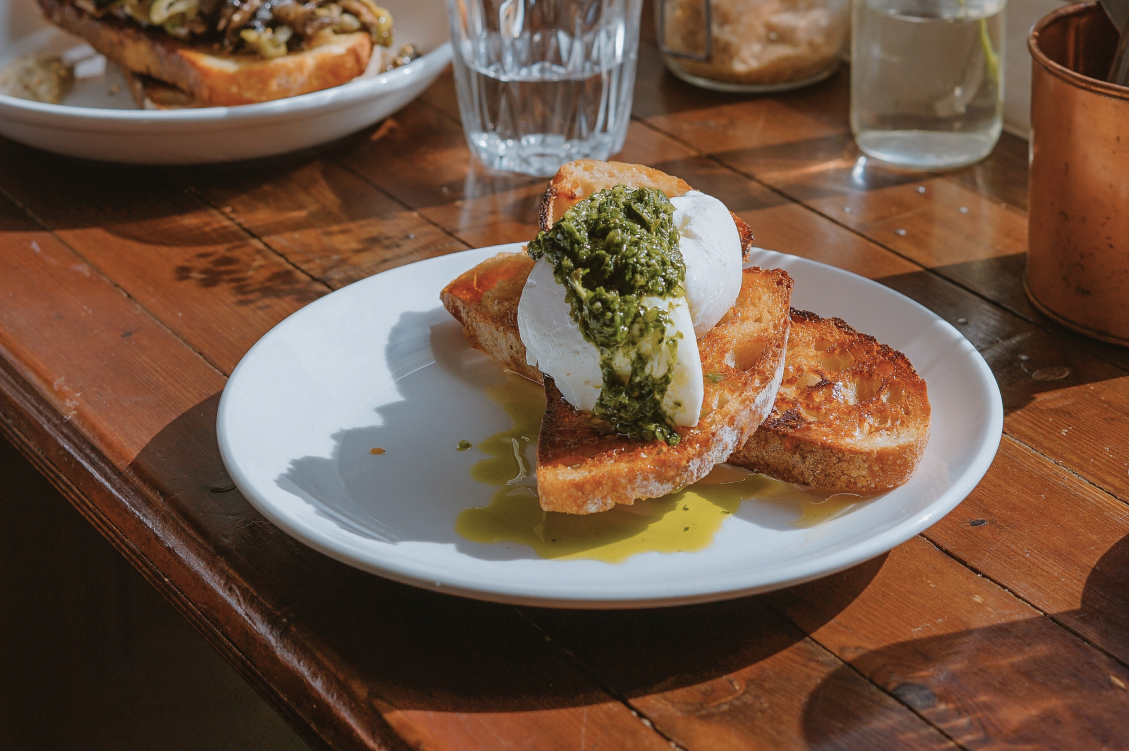 Avocado and poached eggs on sourdough, a city centre breakfast in York